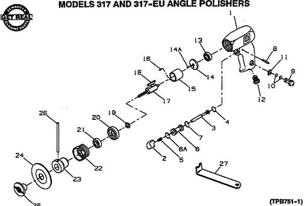 Part Location Diagram of 317-22 Ingersoll Rand Rotor Bearing